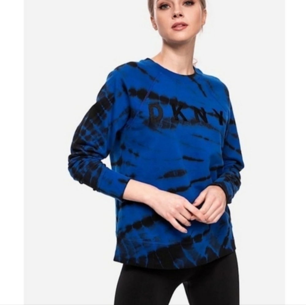 DKNY Sport Blue Tie dye Crewneck sweatshirt